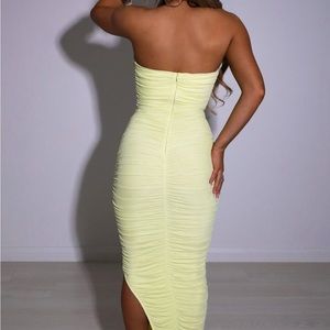 COPY - Lime Green / Yellow Midi Dress